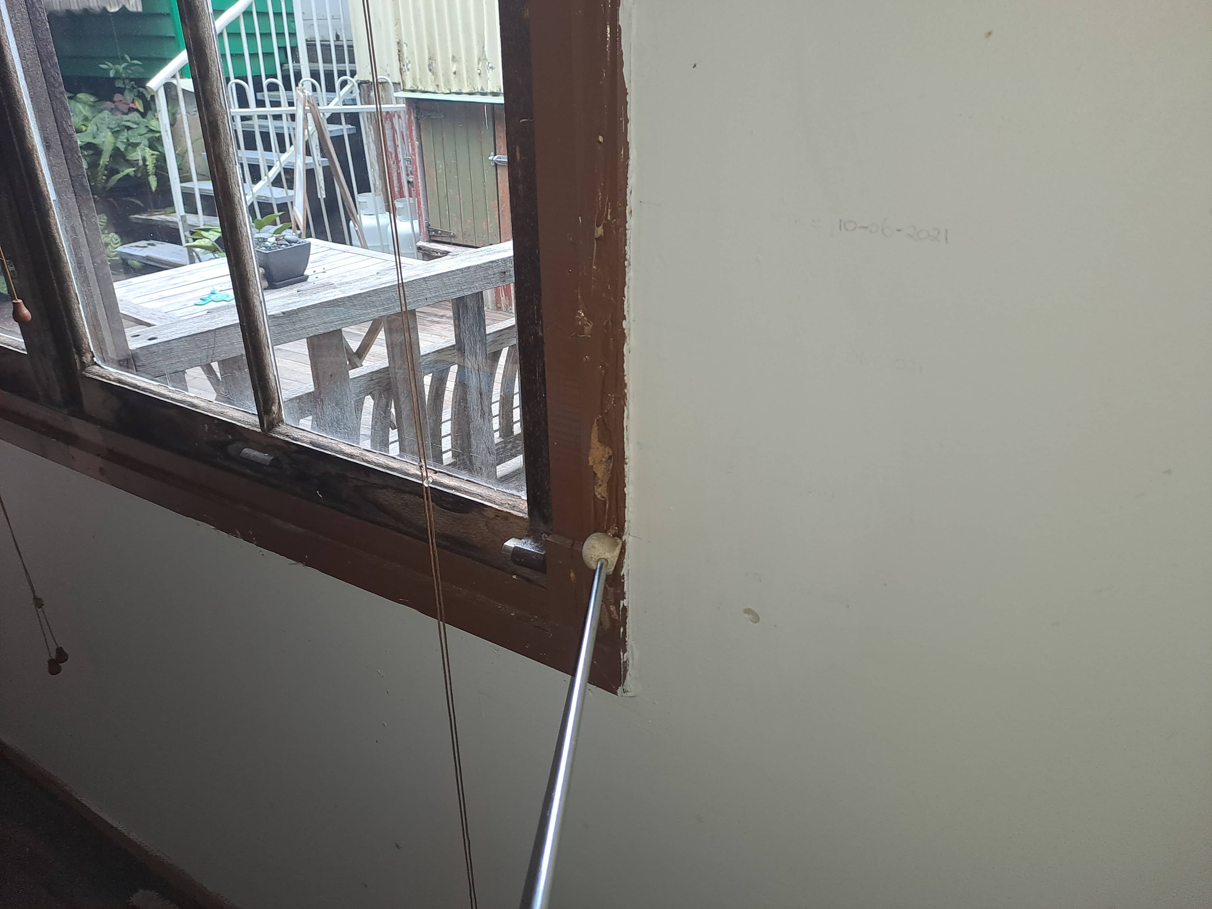 Termite Damage to Internal Window Frame